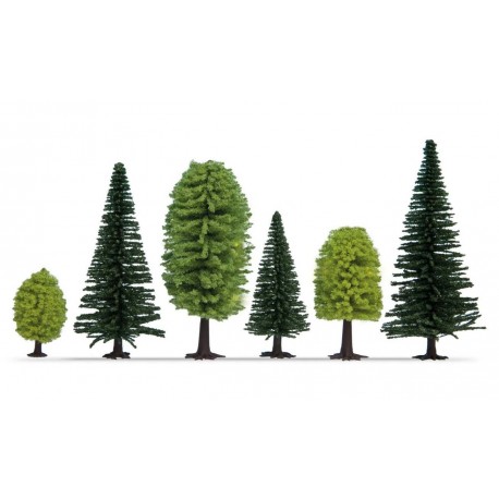NOCH 32911. Zestaw drzew, 10 sztuk, 3,5 - 9 cm, skala N