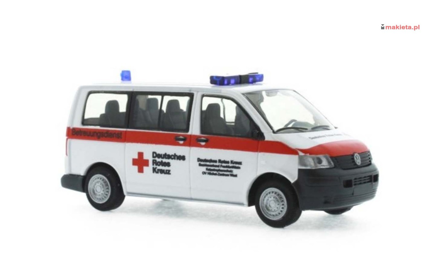 Rietze 51919. Ambulans Volkswagen T5 '03 "DRK Frankfurt", skala H0