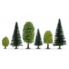 Noch 32811. "Las mieszany", zestaw 25 drzew, 35-90 mm. Skala N