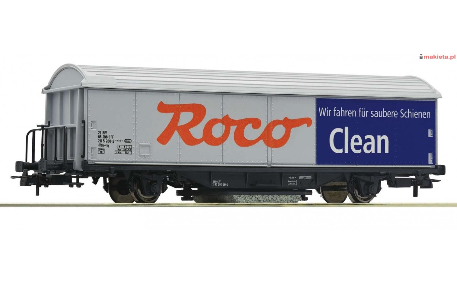 Roco 46400. Wagon czyszczący szyny, skala H0. Roco Clean