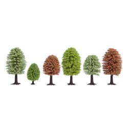 NOCH 26906. Zestaw 10 drzew, wys.  5-9 cm (H0-TT)