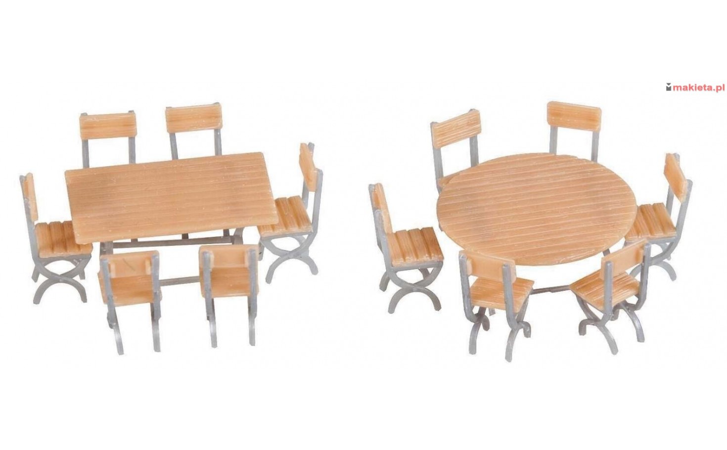 Faller 180957. 2 stoły i 12 krzeseł, skala H0