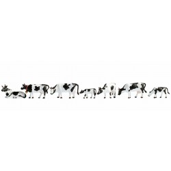 NOCH 45721. Krowy łaciate czarno-białe, skala TT (1:120).