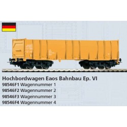 Piko 98546F2. Wagon towarowy Eaos DB Bahnbau, ep.VI, skala H0