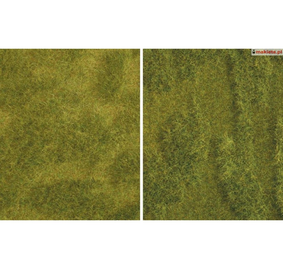 Noch 07470. Natur+, realistyczna bujna łąka, dwie maty trawiaste x 25 x 25 cm. H0-TT-N