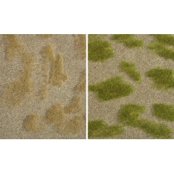 Noch 07474. Natur+, realistyczna trawa stepowa, dwie maty trawiaste x 25 x 25 cm. H0-TT-N