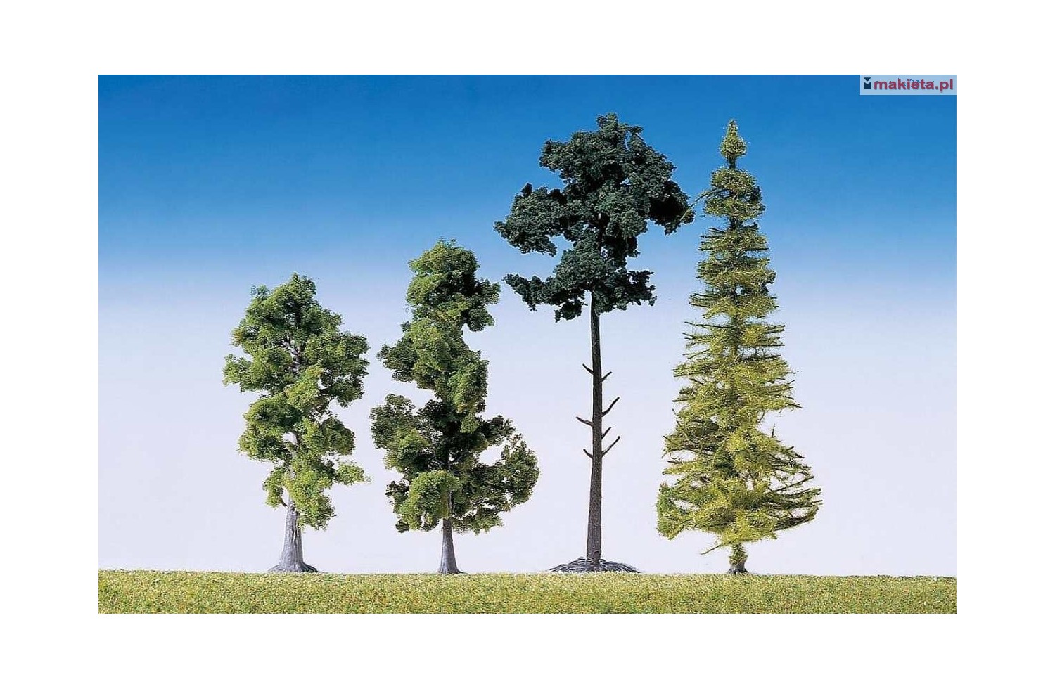 Faller 181495. Drzewa różne, zestaw 15 sztuk 9-15 cm
