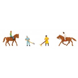 Faller 155363. Personel stajni i jeźdźcy na koniach, skala N 1:160