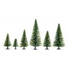 NOCH 26825. Zestaw 25 drzew iglastych (5-14 cm)