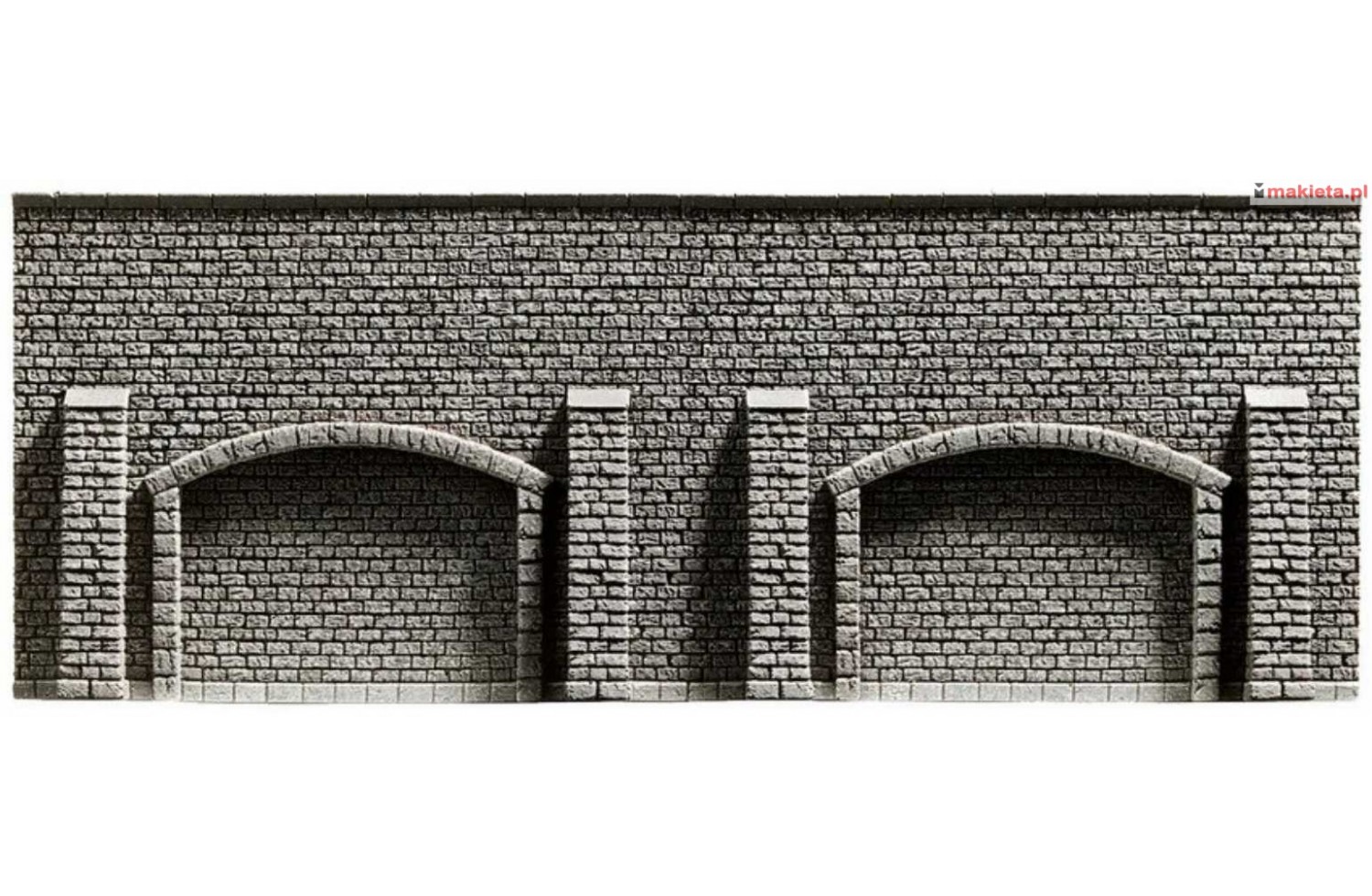 NOCH 58058. Mur oporowy z arkadami, 33,4 x 12,5 cm, skala H0