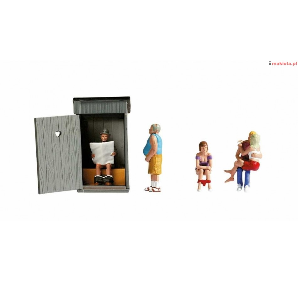 NOCH 45560. "Toaletowe historie" - scenka, figurki, akcesoria, skala TT 1:120