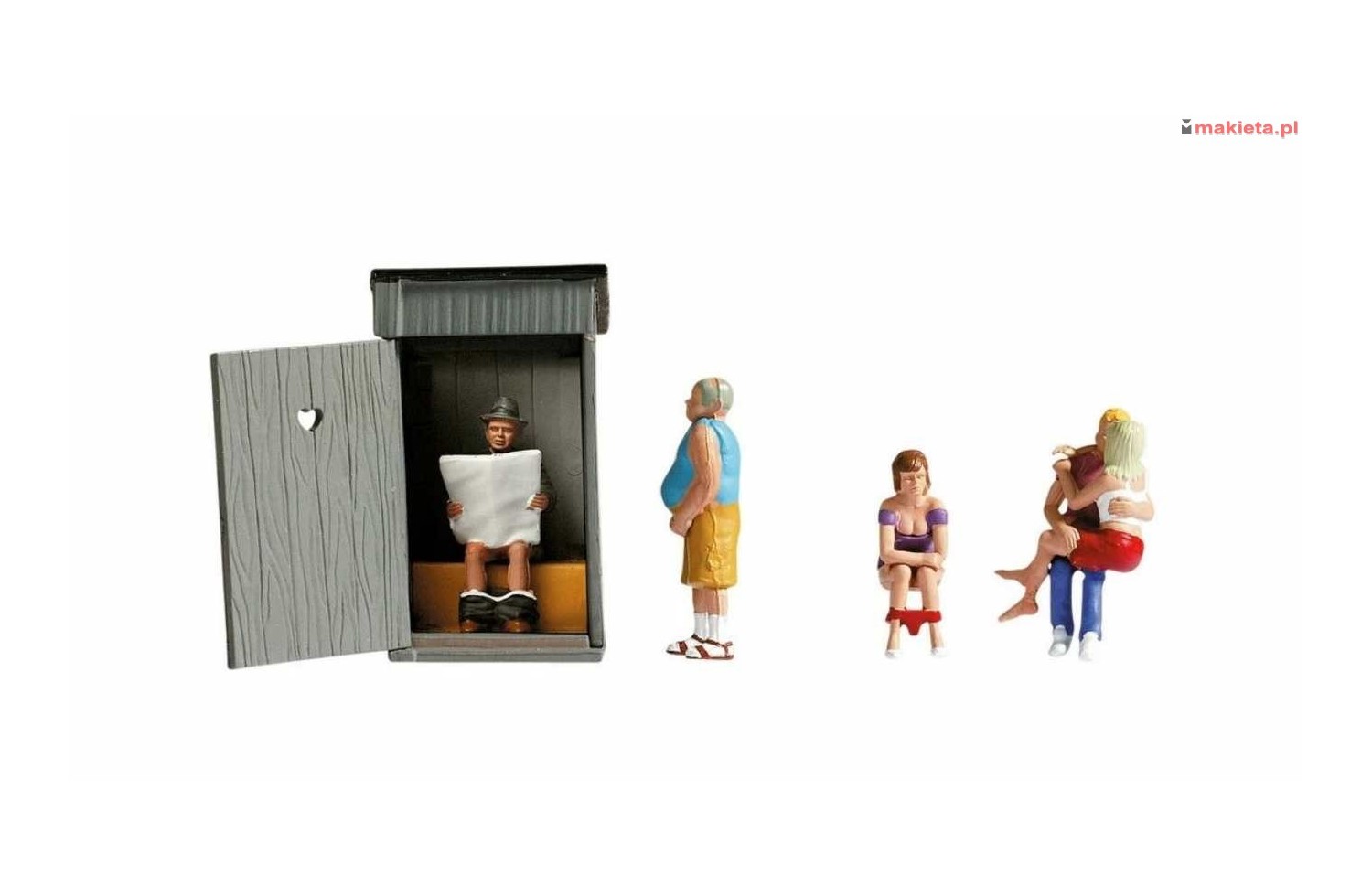NOCH 45560. "Toaletowe historie" - scenka, figurki, akcesoria, skala TT 1:120