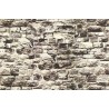 NOCH 57700. Mur z granitu, dekor kartonowy strukturalny, wytłaczany, 64 x 15 cm, skala H0 / TT