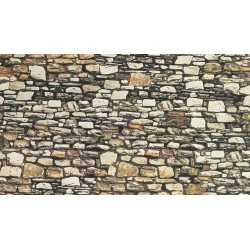 NOCH 57520. Mur z dolomitu, dekor kartonowy strukturalny, wytłaczany, 32 x 15 cm, skala H0 / TT