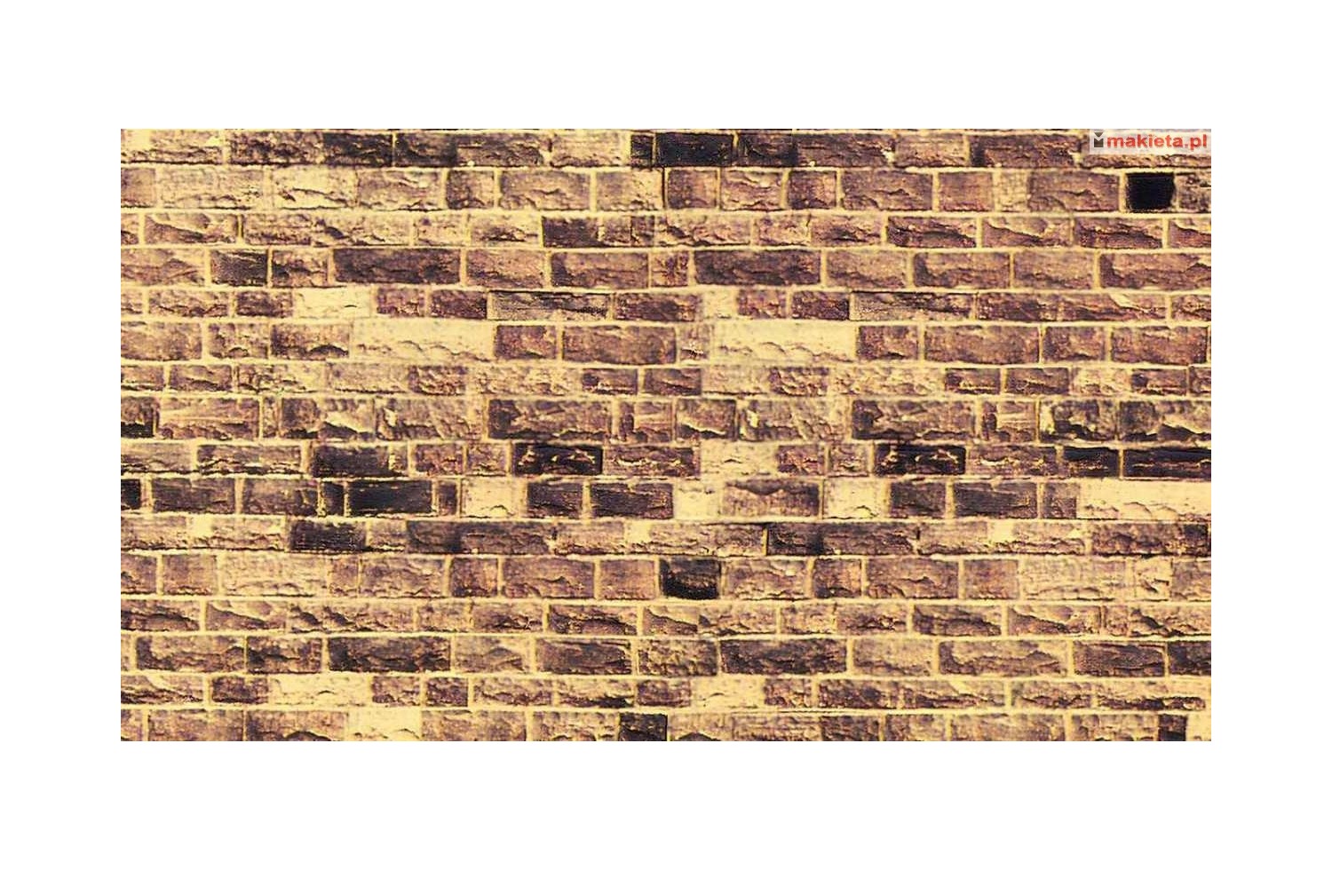 NOCH 57570. Mur z piaskowca, dekor kartonowy strukturalny, wytłaczany, 32 x 15 cm, skala H0 / TT