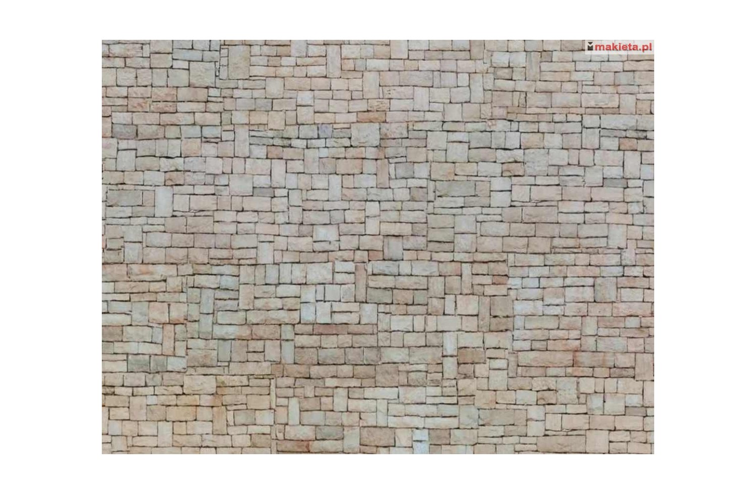 NOCH 56642. Mur kamienny, Dekor, karton "3D" strukturalny, wytłaczany, skala H0