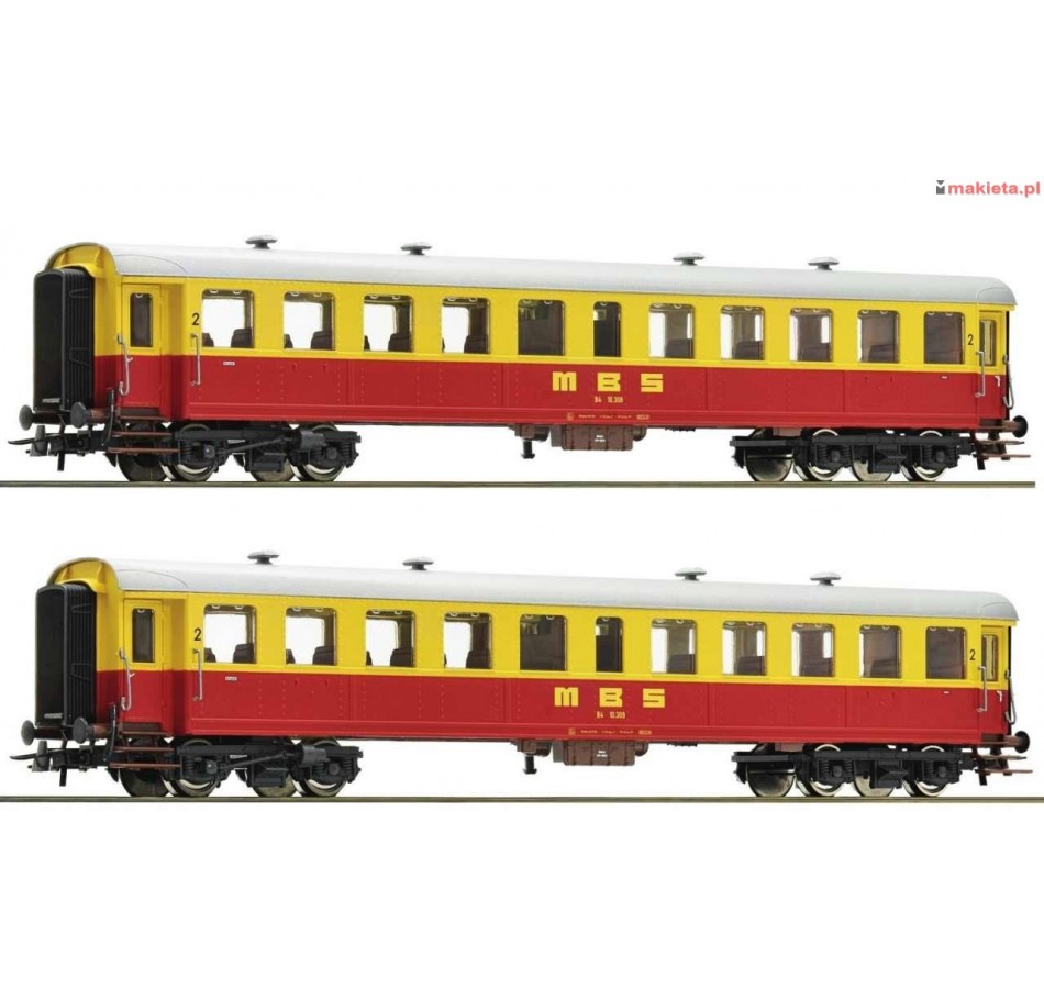 Roco 64356-64357. Zestaw: dwa wagony pasażerskie MBS (SBB), ep.IV, skala H0