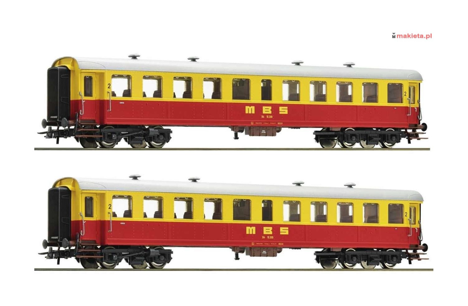 Roco 64356-64357. Zestaw: dwa wagony pasażerskie MBS (SBB), ep.IV, skala H0