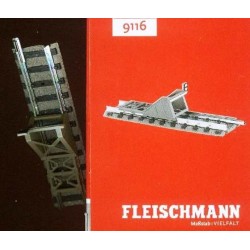 Fleischmann 9116. Kozioł oporowy z torem 57,5 mm. Skala N 1:160