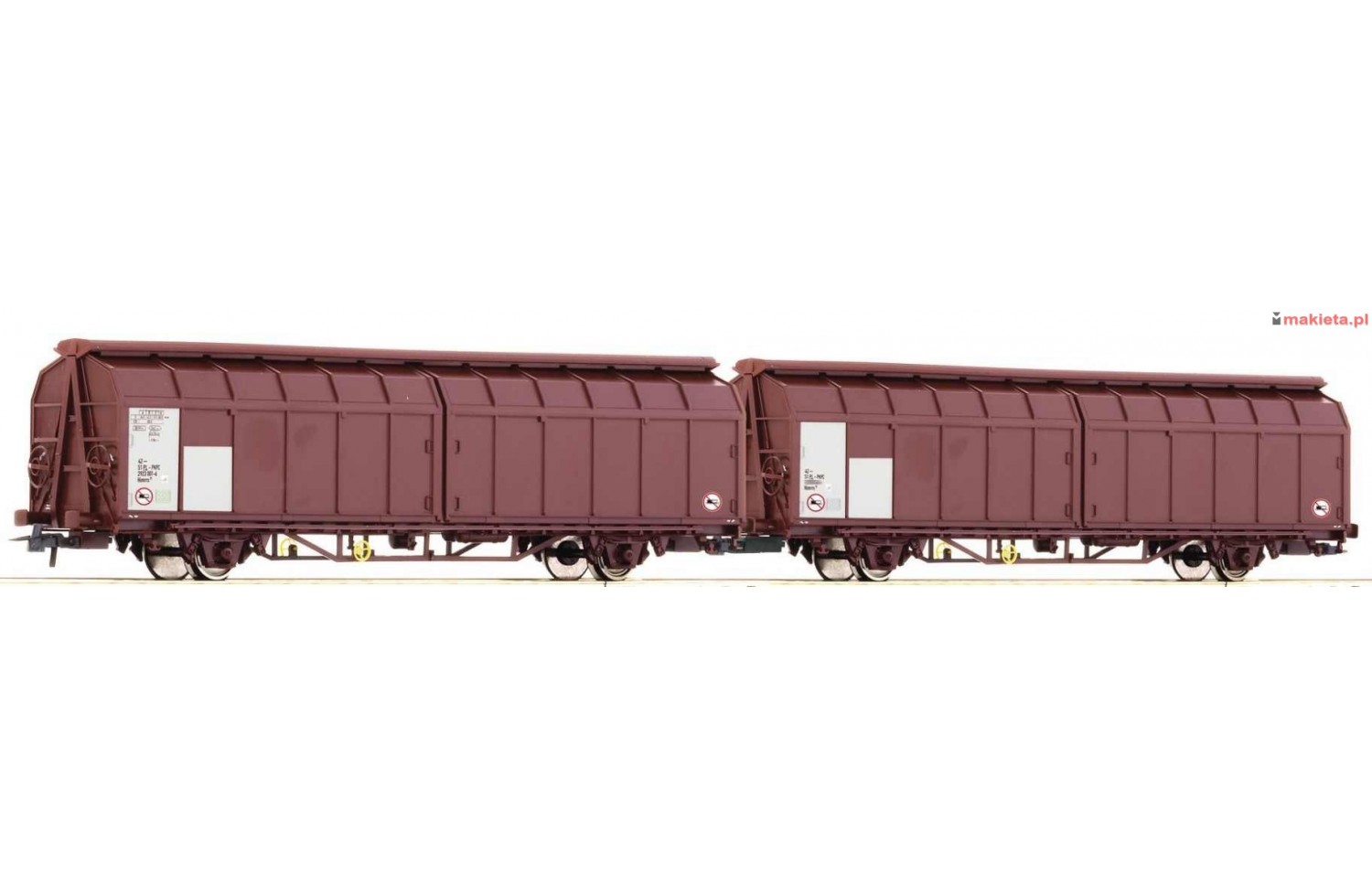 ROCO 6600096. Wagon podwójny "ze ścianą przesuwną", Himrrs 29, PKP Cargo, ep.VI, skala H0