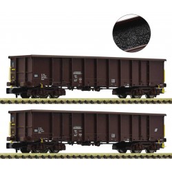 Fleischmann 6660020. Zestaw. Dwa wagony Eanos z ładunkiem "węgiel", ÖBB, ep.VI, skala N 1:160