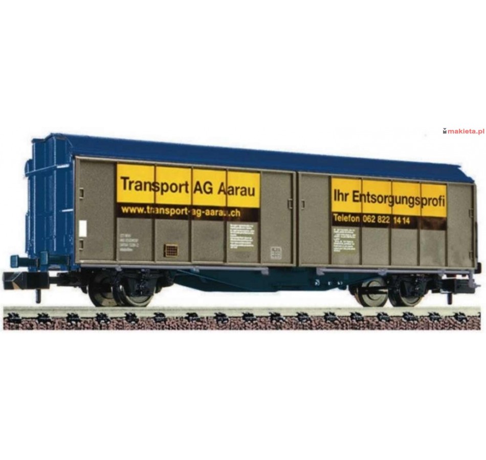 Fleischmann 837305. Sliding wall wagon Transport AG Aarau priv.op. SBB, skala N 1:160