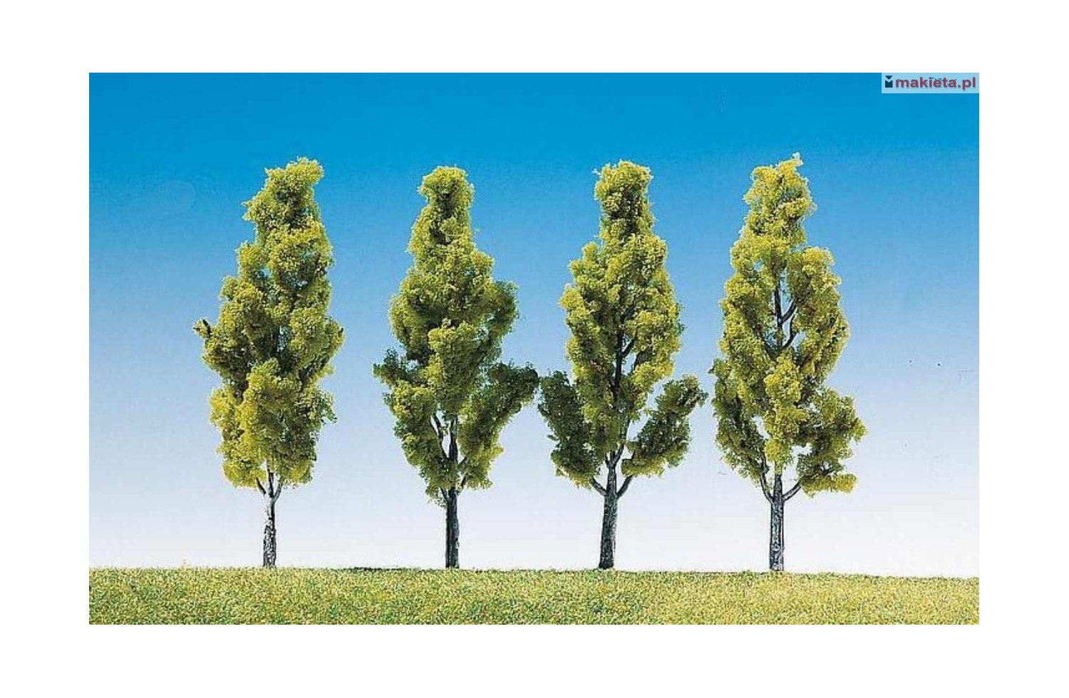 Faller 181423. Cztery brzozy, 9 cm. Zestaw drzewek H0-TT-N