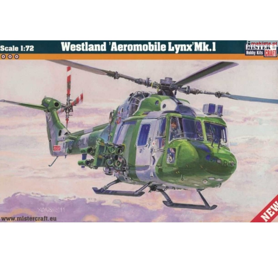 MisterCraft D-01. Westland Aeromobile Lynx Mk.1, skala 1:72