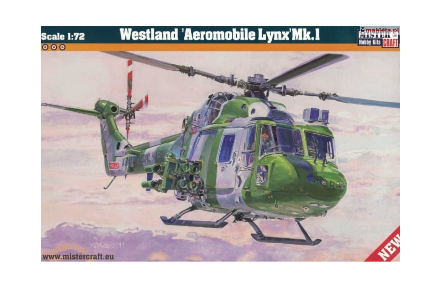 MisterCraft D-01. Westland Aeromobile Lynx Mk.1, skala 1:72