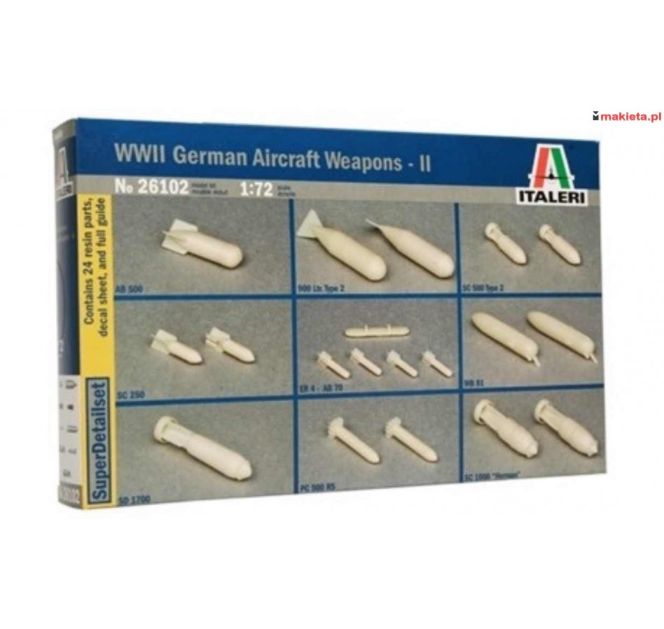 Italeri 26102. Luftwaffe Weapons, skala 1:72