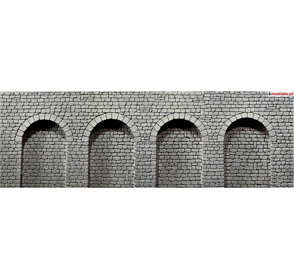 Faller 170838. Mur oporowy z arkadami, 370 x 125 x 12 mm, skala H0