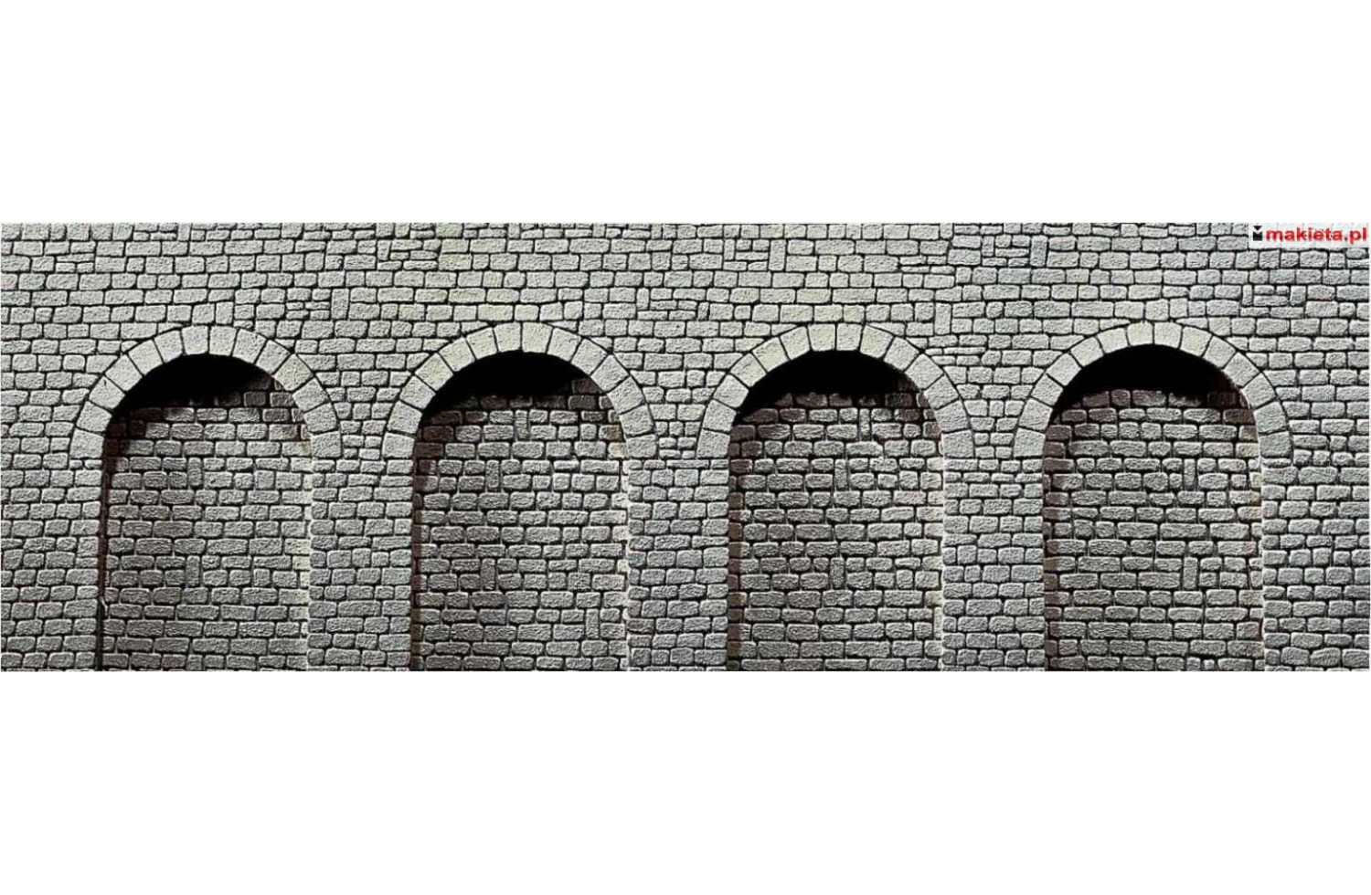 Faller 170838. Mur oporowy z arkadami, 370 x 125 x 12 mm, skala H0
