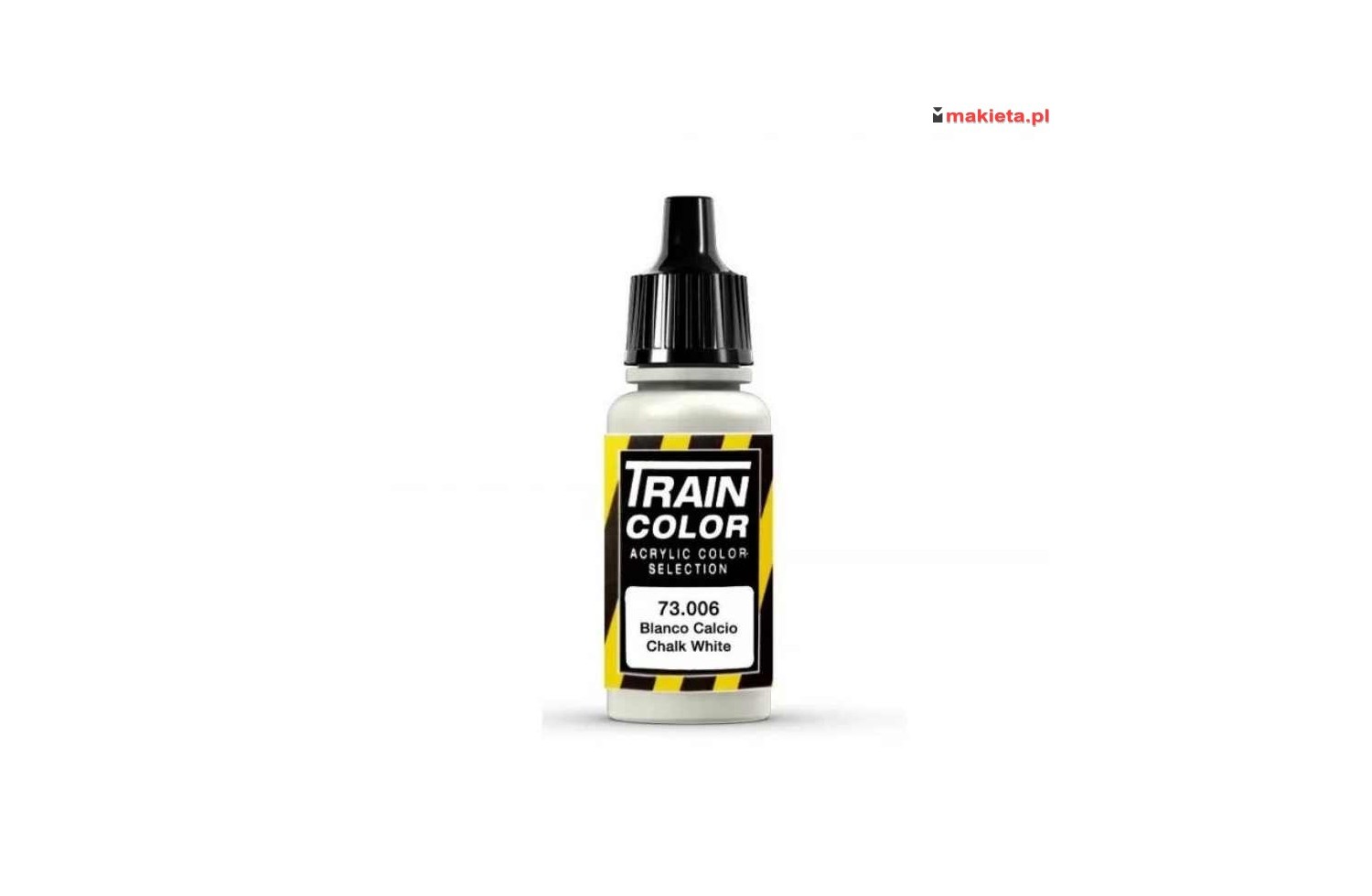 Vallejo 73006. Chalk White, kreda. Farba akrylowa Train Color 17 ml