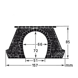 Faller 120561, Dwa portale tunelowe, skala H0.
